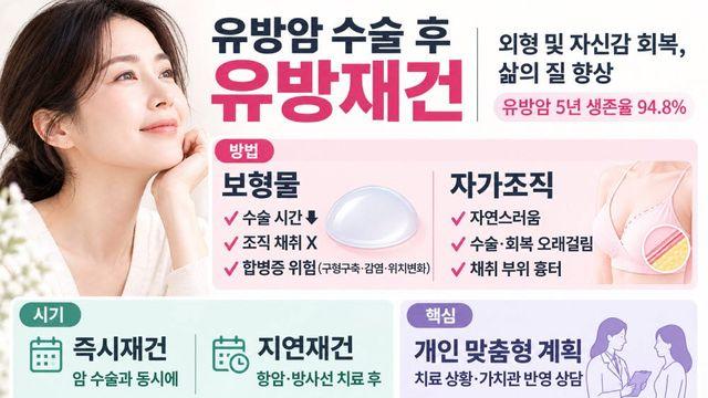유방암 재건, 수술 범위·방사선치료 계획 고려해 선택해야
