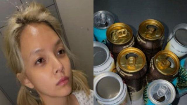 AOA 출신 지민, 환자복 셀카에 맥주캔 수북... 팬들 걱정 [IS하이컷]