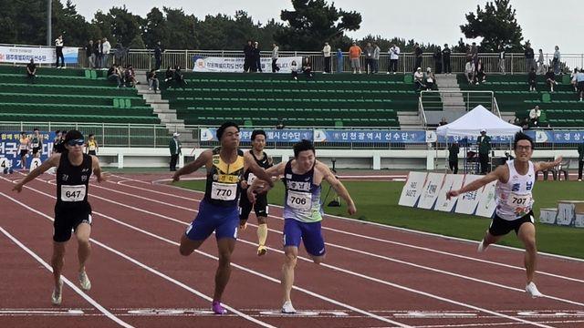 [전국체전] 육상 단거리 간판 조엘진, 남자일반부 100ｍ 2년 연속 우승