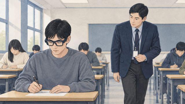 겉은 뿔테, 속은 카메라였다…'AI 안경' 쓴 논술 응시생 연달아 적발
