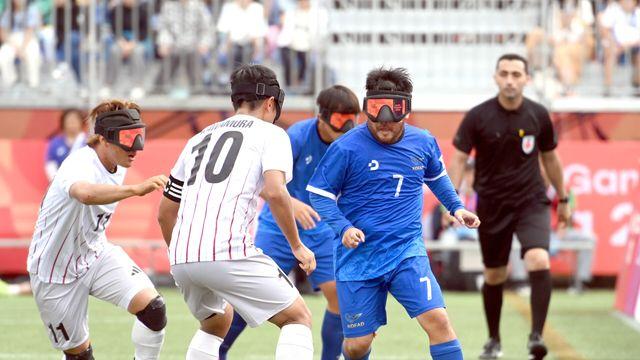 “보이!” 외치며 던진 투혼…시각축구, ‘세계 3위’ 일본에 0-1 석패 [나고야 APG]