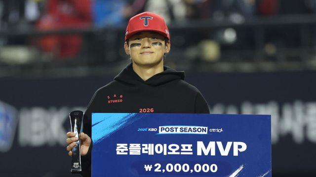 '3홈런 8타점' 괴력 보여준 슈퍼스타, 김도영 준PO MVP 선정...득표율 86.6%