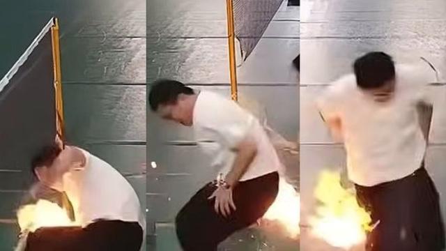 운동하다 ‘쾅’ 넘어진 남성…바지 주머니서 휴대전화 ‘펑’