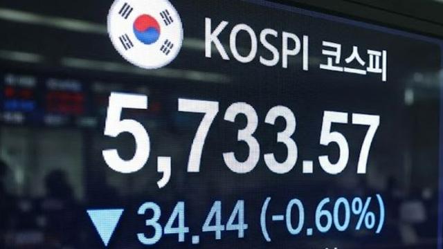 코스피 5733.57 출발…코스닥도 하락 출발