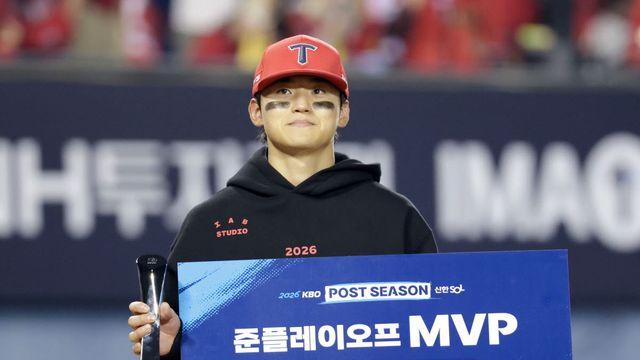 '홈런 3방에 준PO MVP' 김도영 "필요할 때마다 홈런, 나도 신기"