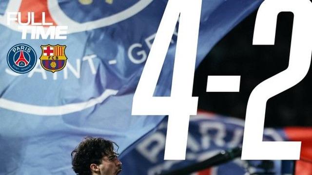 바르셀로나 11연승 끝났다! ‘UCL 최강’ PSG, 맨시티 이어 ‘리그 무적’ 격파