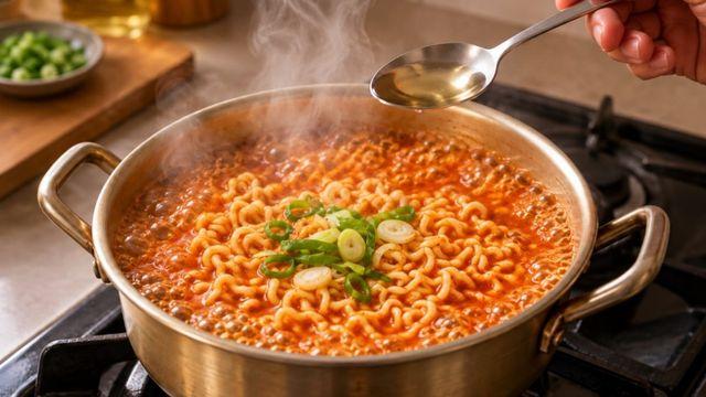 [위키꿀팁] 라면 끓이고 마지막에 '이것' 한 스푼 넣어 보세요… 다들 이렇게 먹는 이유가 있었습니다