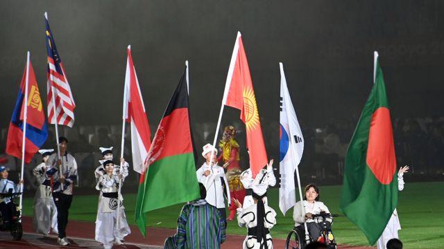'3관왕' 윤지유가 태극기 들고 피날레…아이치·나고야 아시안패러게임 폐막 '다음은 도하' [나고야 APG]