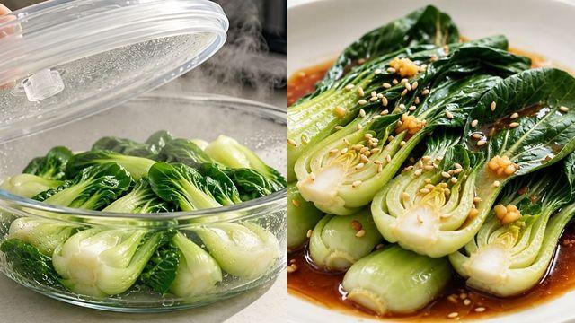 청경채, 전자레인지에 '3분'만 돌리면… 짭조름한 밥반찬 '뚝딱' [위키레시피]