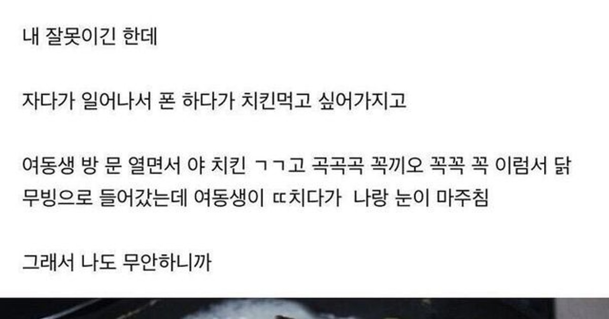 여동생의 자 1위 하자 본 오빠.jpg