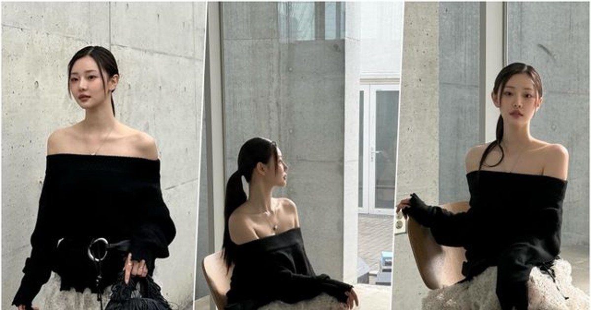 이시안, 너무 내려 입은 듯한 오프숄더…시스루 스커트에 더 아찔