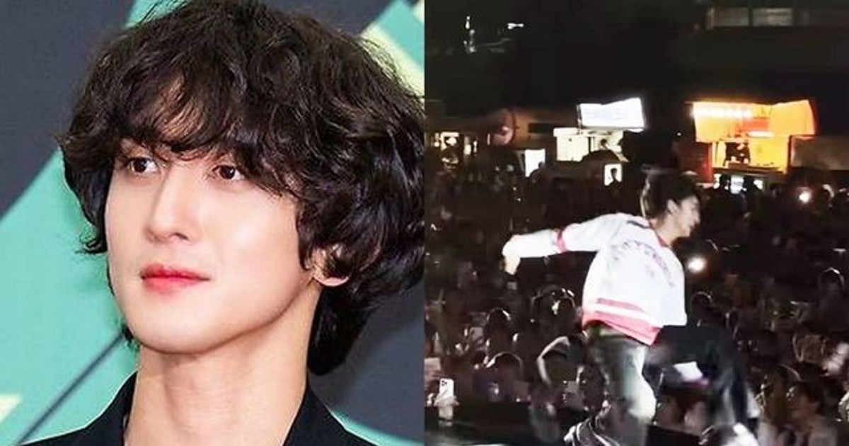 무대서 꽈당…잔나비 최정훈, 관객 덕