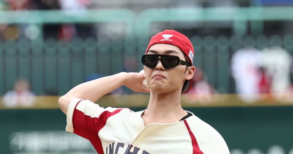최현욱, 어린이 팬 향해 강속구 시구
