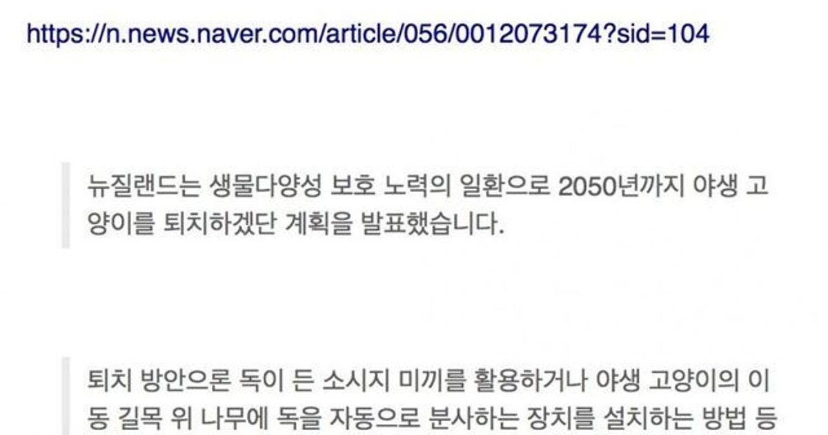 길고양이 뿌리뽑겠다…