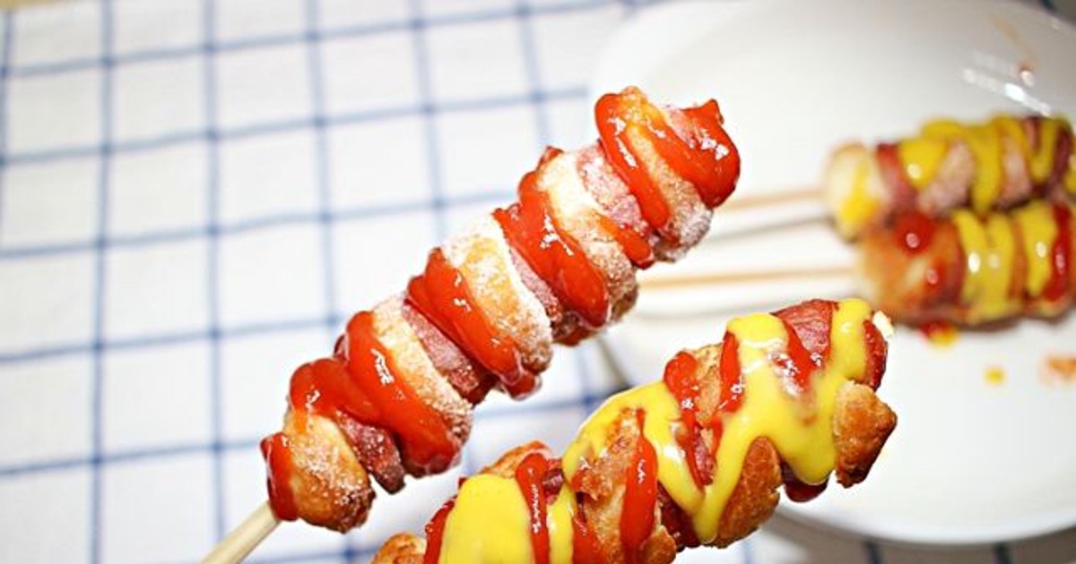 비주얼 미쳤다! 회오리핫도그 비법 레시피